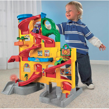 Little People Wheelies Stand & Play Ramp Way